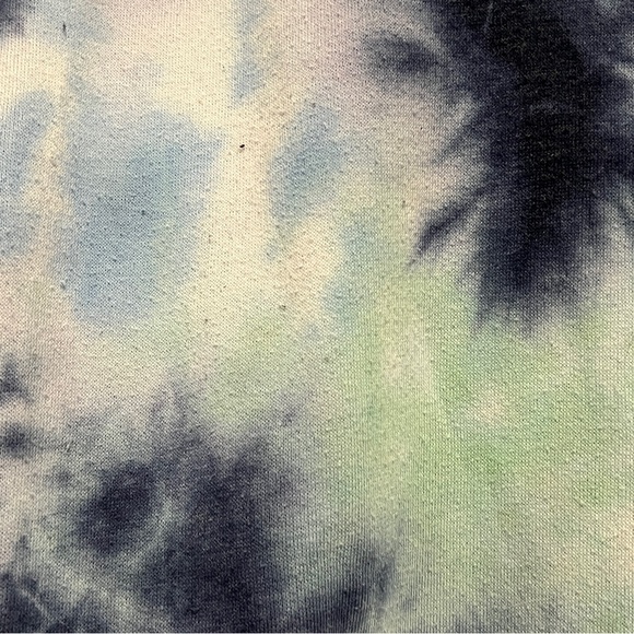 Pink Victoria secret blue tie dye long hoodie M - Picture 3 of 7